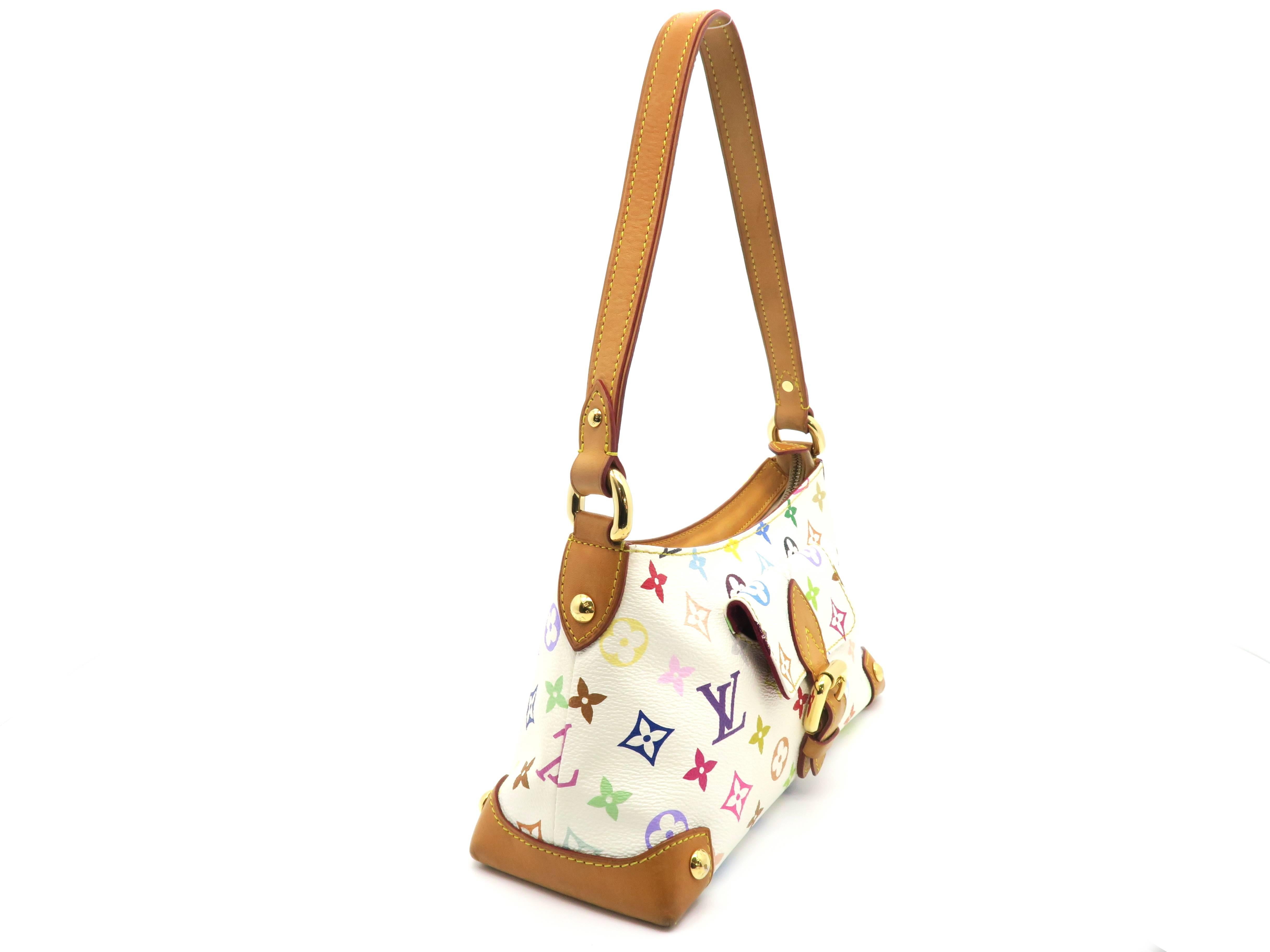 Color: White

Material: Monogram Canvas Multicolore

Condition: Rank A 
Overall: Good, few minor defects
Surface: Minor Scratches
Corners: Minor Scratches
Edges: Minor Scratches
Handles/Straps: Minor Scratches
Hardware: Minor Scratches

Dimension: