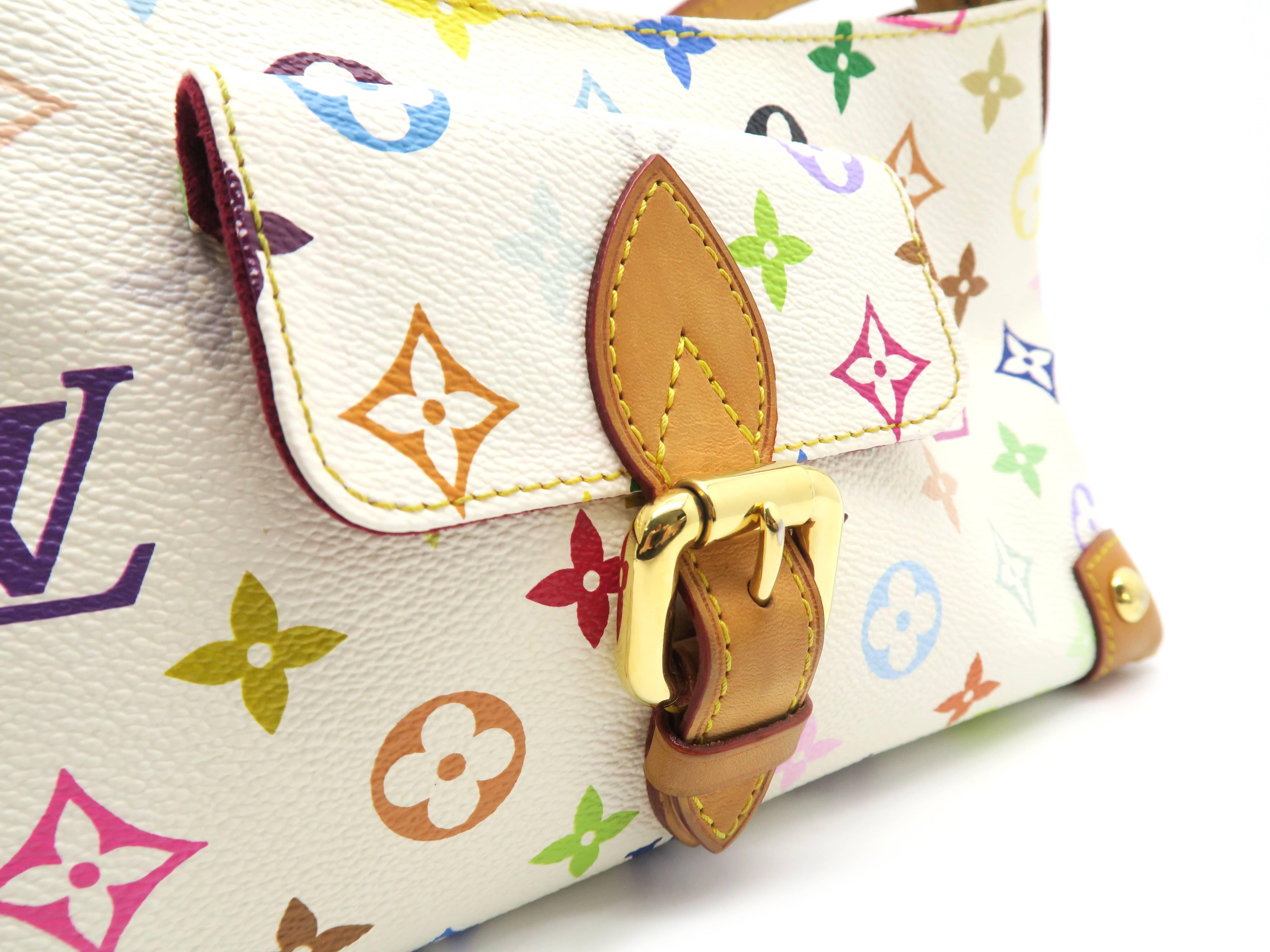 Louis Vuitton Eliza White Monogram Multicolore Shoulder Bag For Sale 3