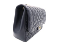 Chanel Blue Quilting Lambskin Leather Gold Metal Chain Shoulder Bag