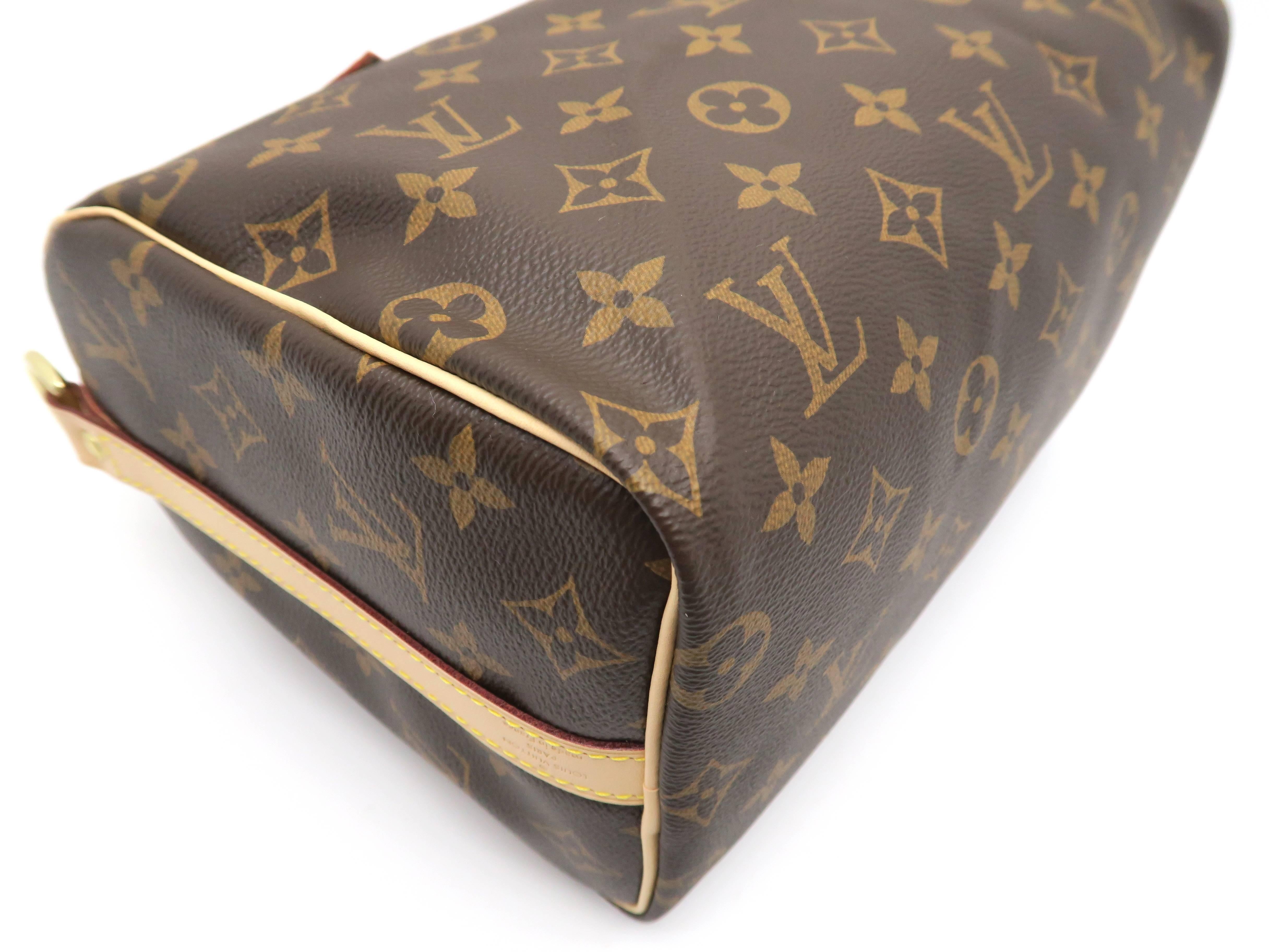 Louis Vuitton Speedy 25 Bandouliere  Brown Monogram Canvas Top Handle Bag 1