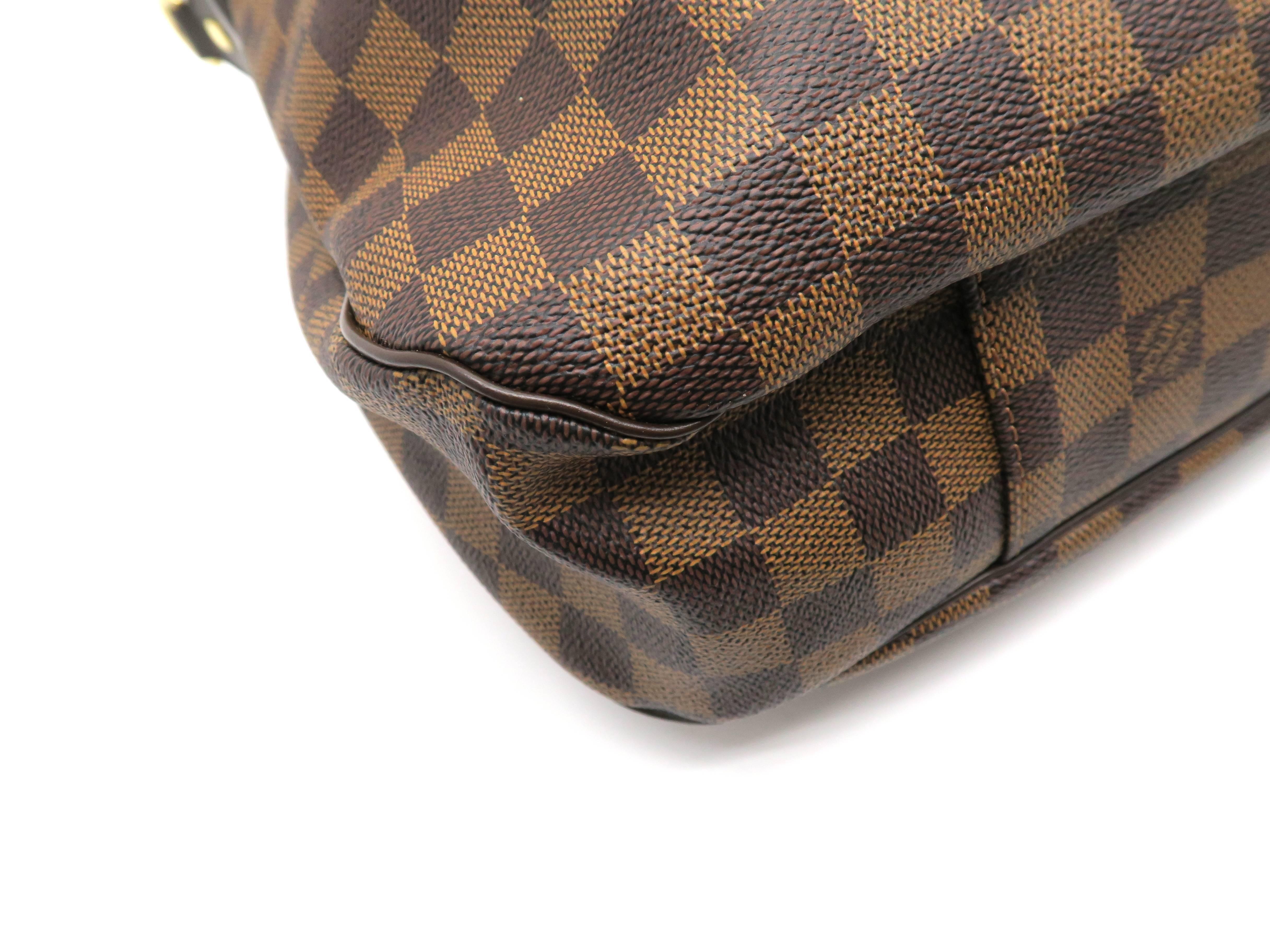 Louis Vuitton Evora MM Brown Damier Canvas Shoulder Tote Bag For Sale 2
