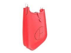 Hermes Evelyne TPM Red/Rouge Tomate Togo Leather Shoulder Bag