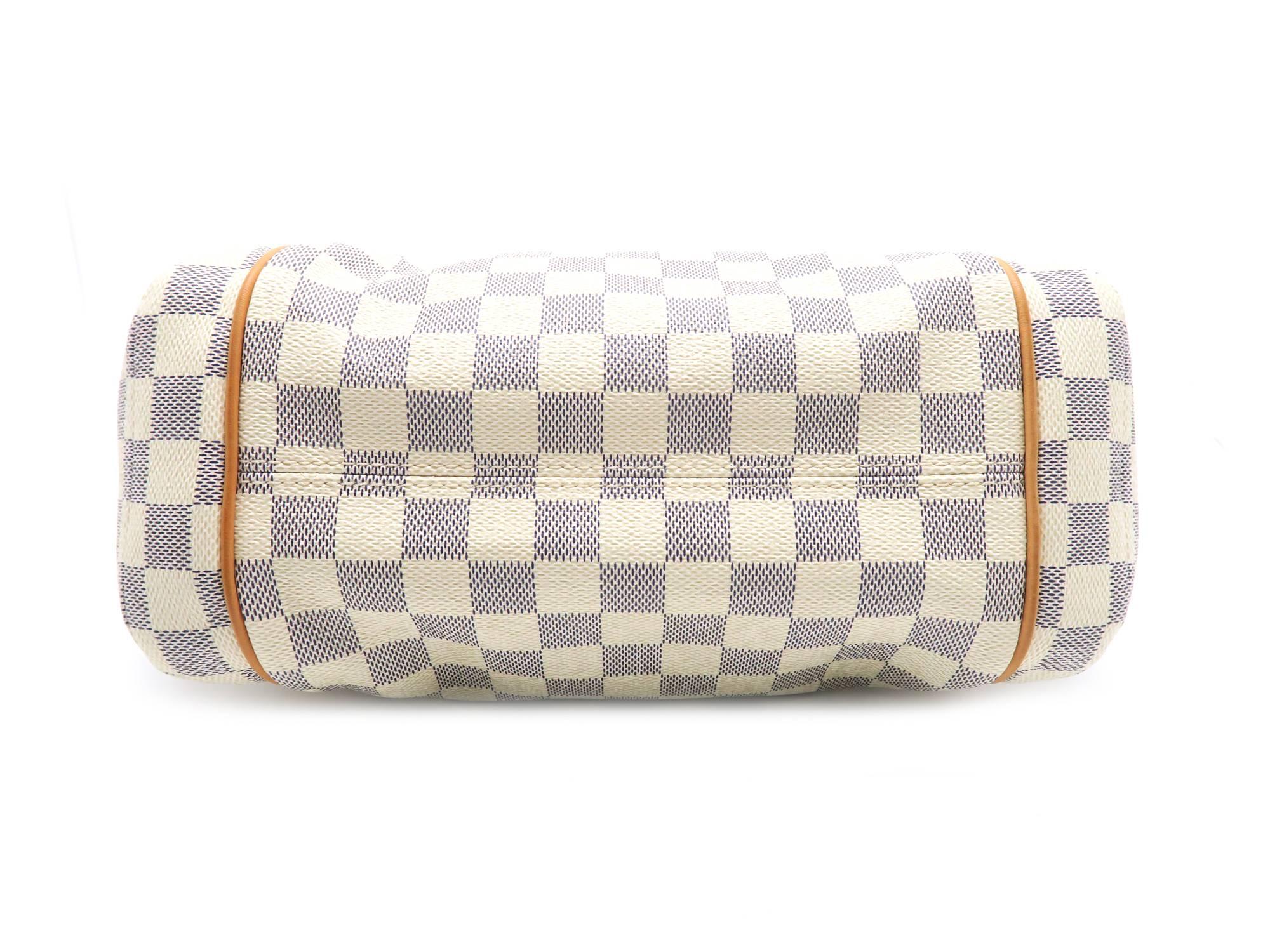 Women's Louis Vuitton Totally PM White Damier Azur Shoulder Bag For Sale