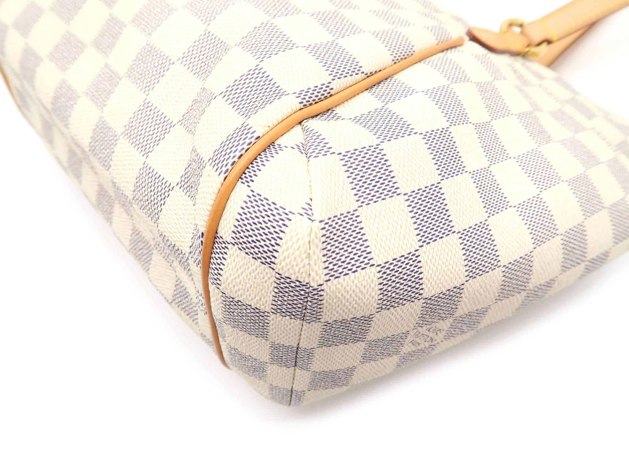 Louis Vuitton Totally PM White Damier Azur Shoulder Bag For Sale 5