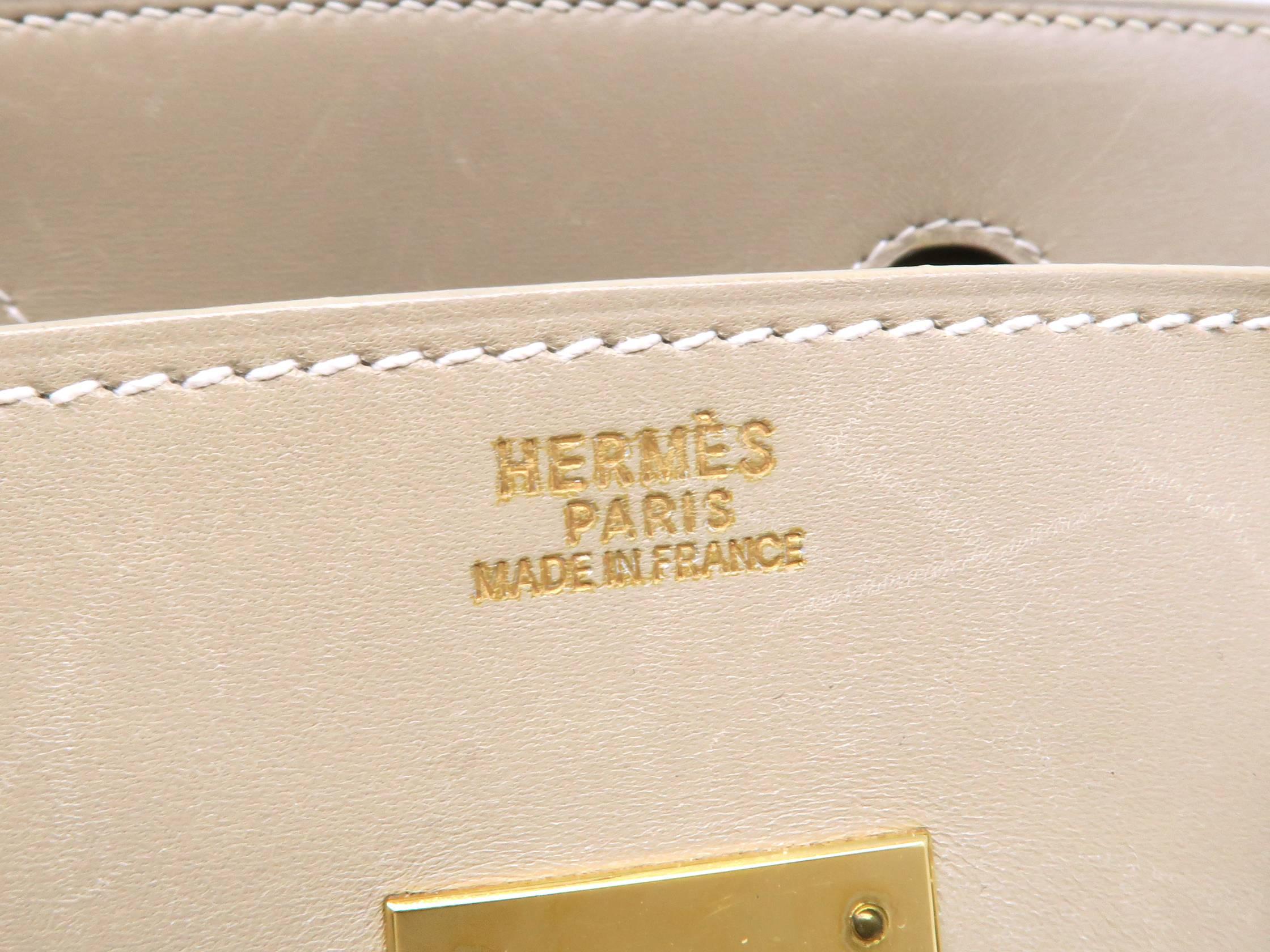 Women's Hermes Birkin 30 Argile Box Calf Leather Top Handle Bag For Sale