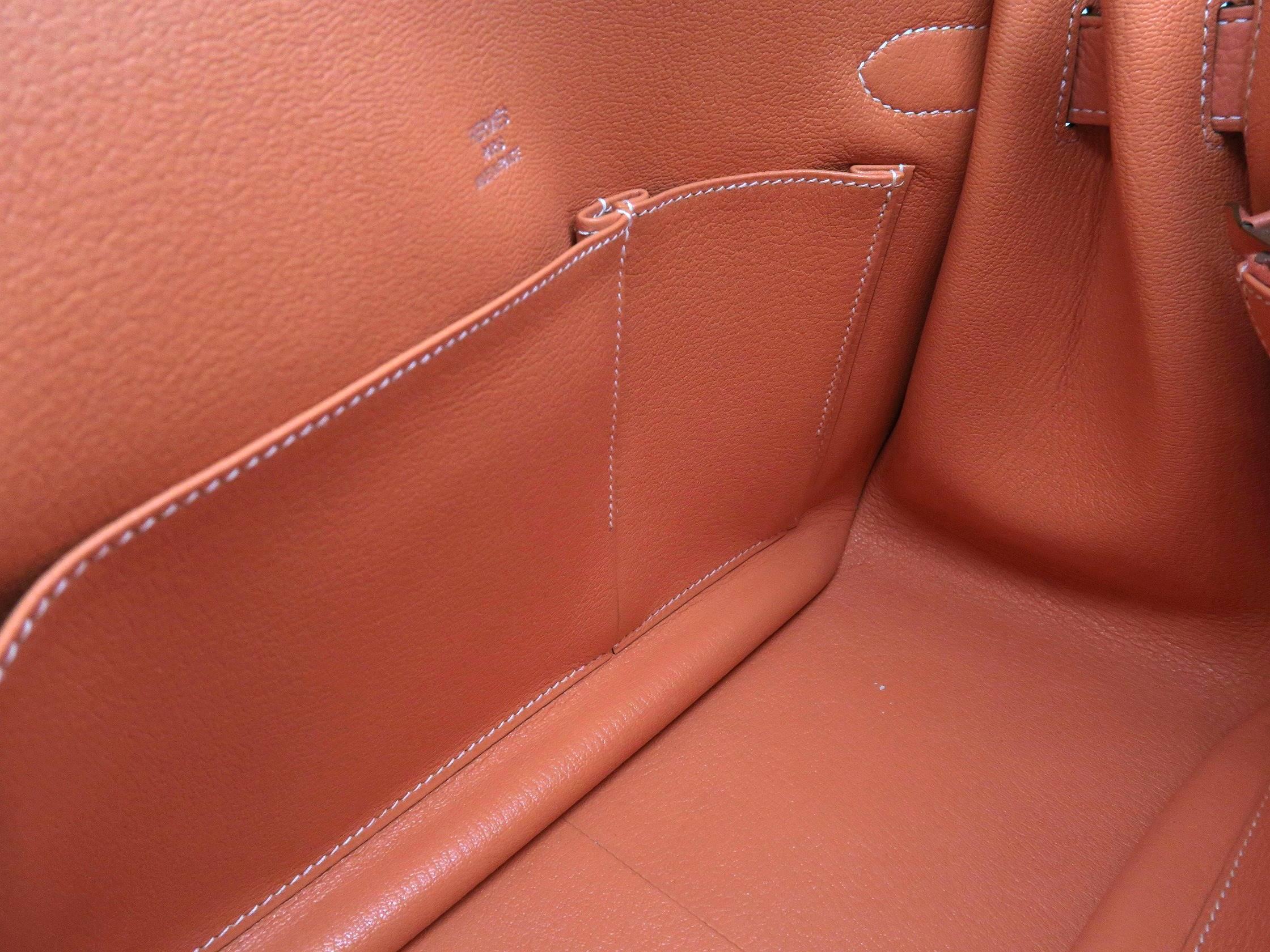 Hermes Jypsiere 34 Crevette Taurillon Clemence Leather SHW Messenger Bag 4