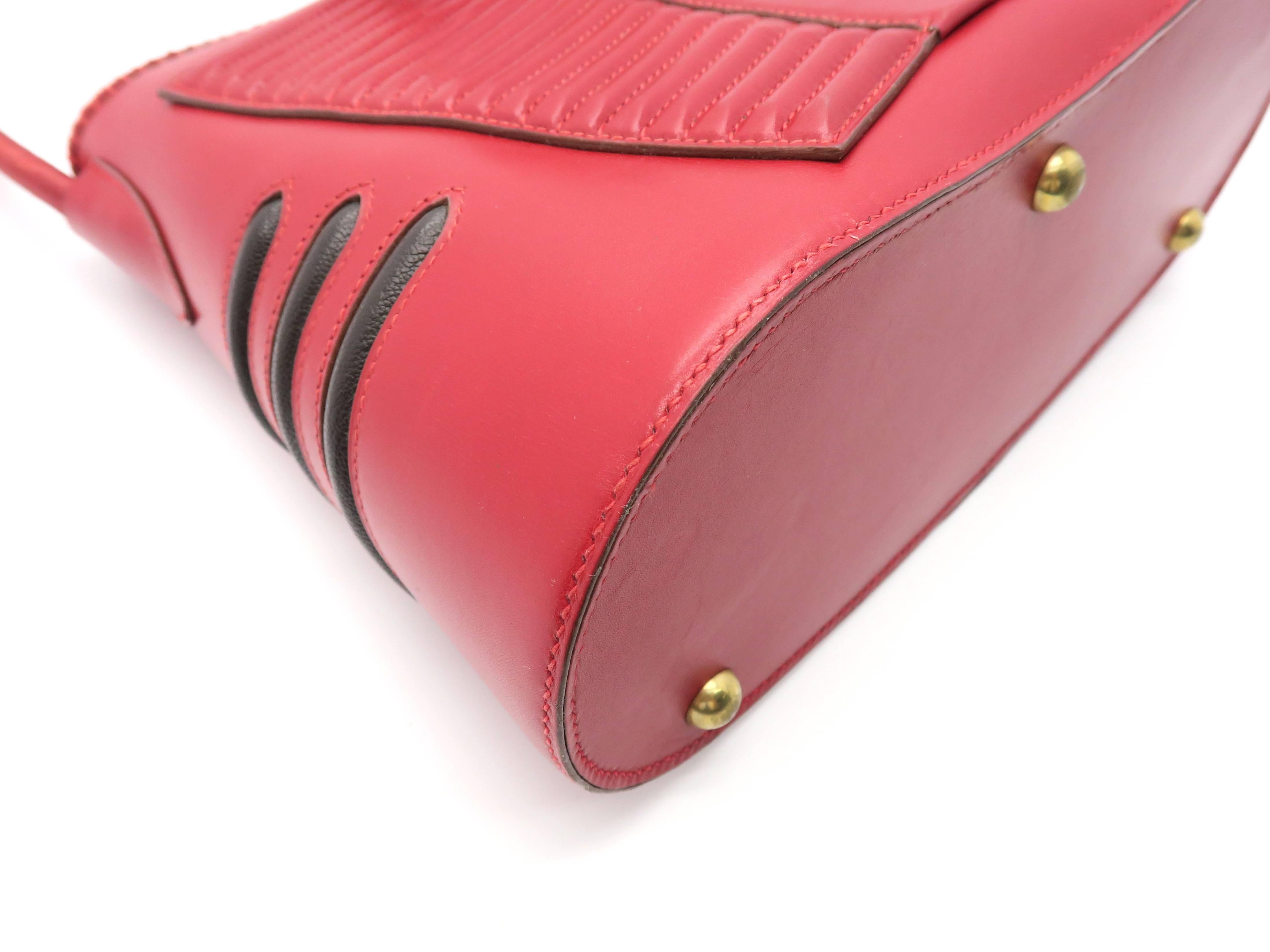 Hermes Shogun Vermillon Box Leather Shoulder Bag 5