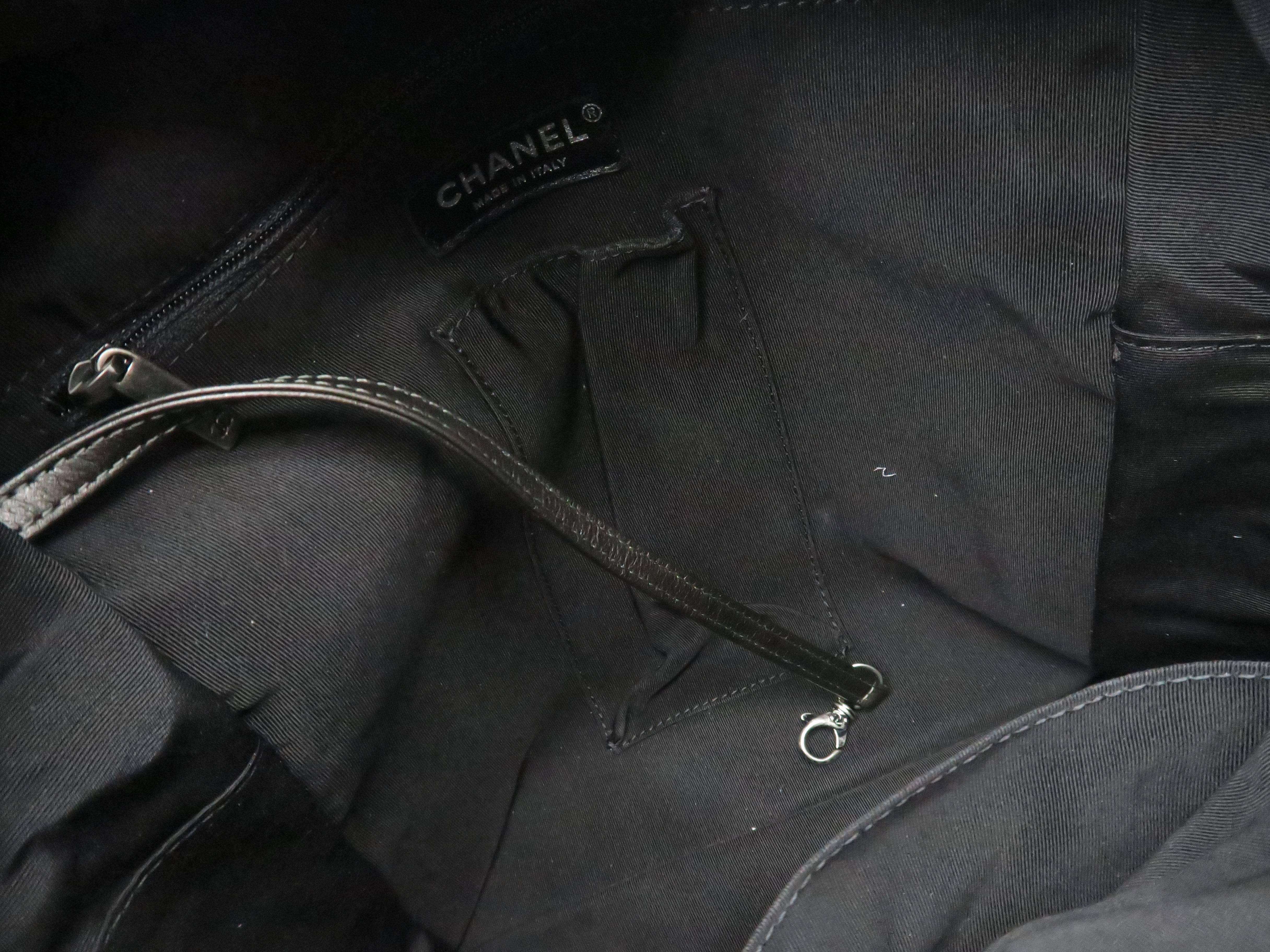 Chanel Dark Green Calfskin Leather Backpack 3