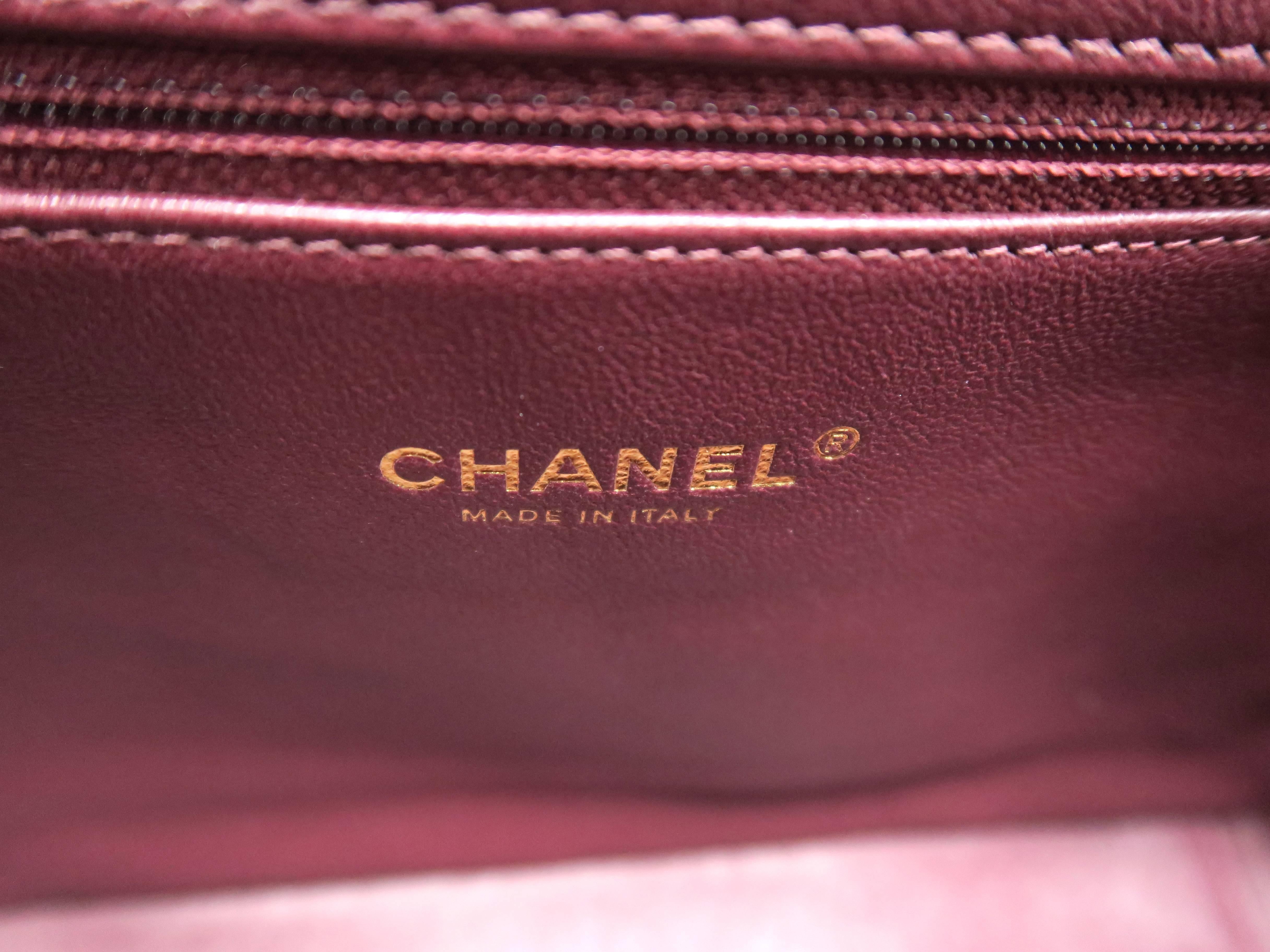 Chanel Red Quilted Caviar Leather Chain Shoulder Flap Bag For Sale 2