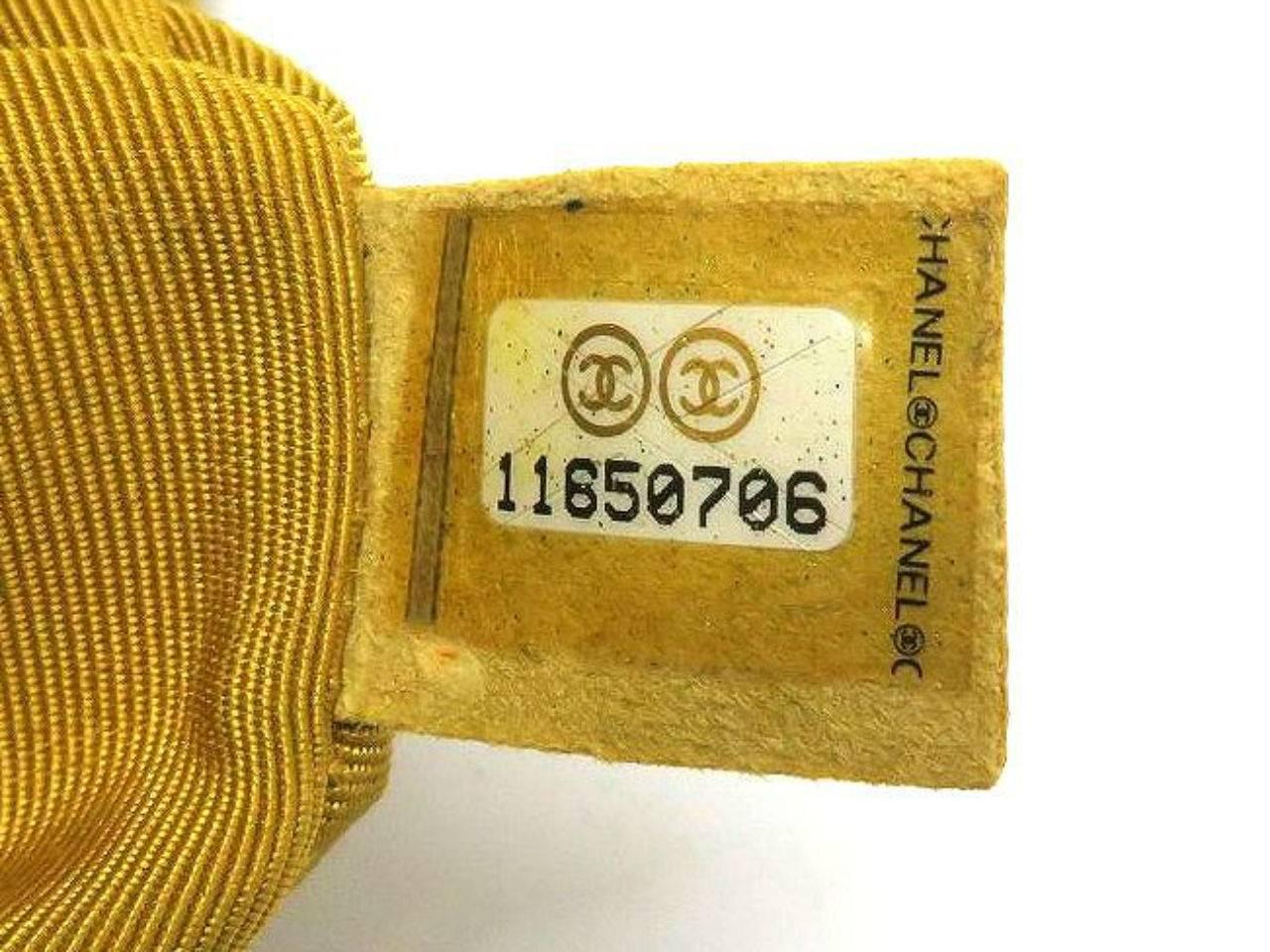 Chanel 2.55 Reissue Flap Yellow Knitted Fabric Gold Metal Shoulder Bag 4