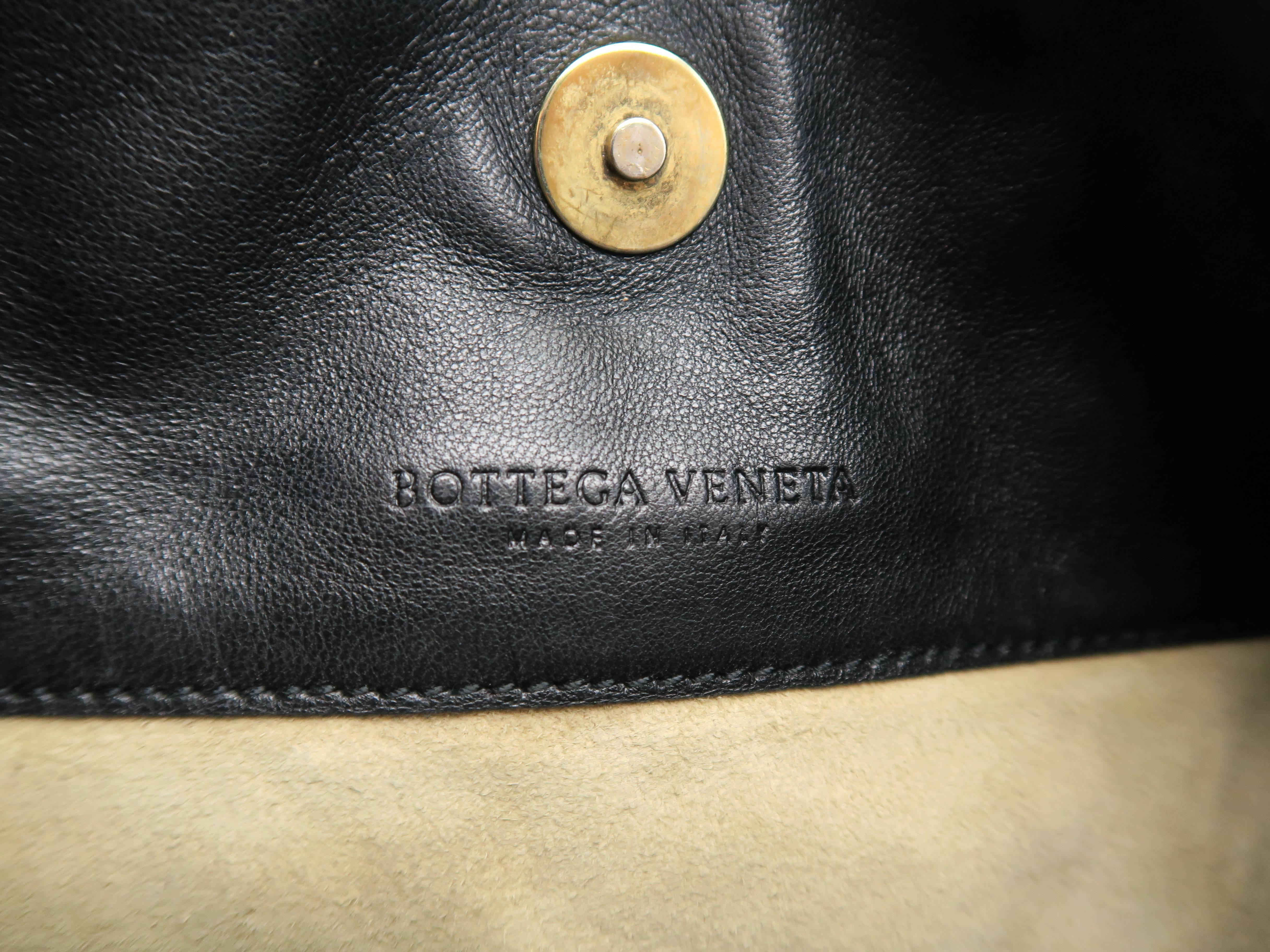 Bottega Veneta Black Intrecciato Leather Shoulder Bag 5