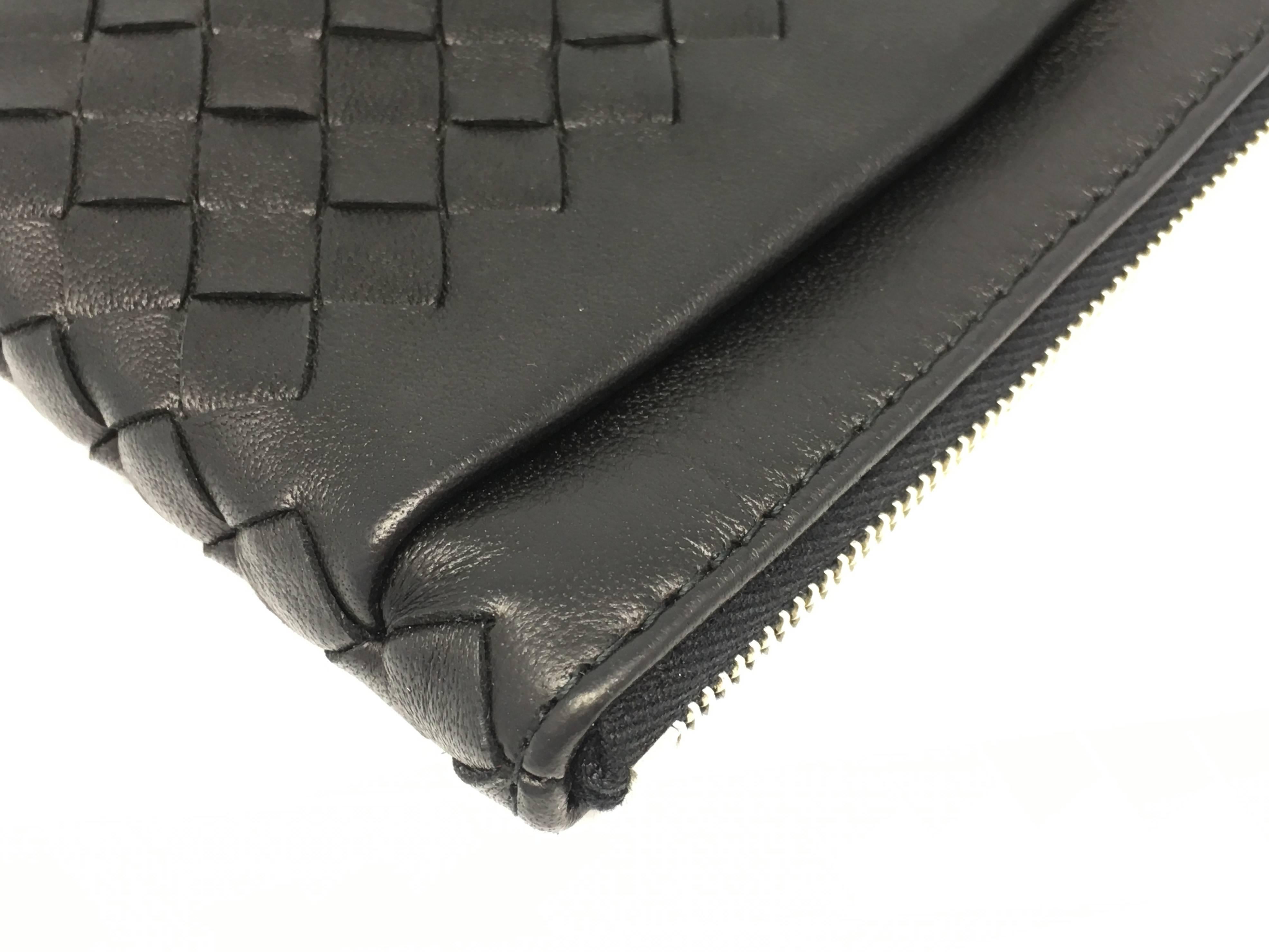 Bottega Veneta Black Intrecciato Leather Purse 3