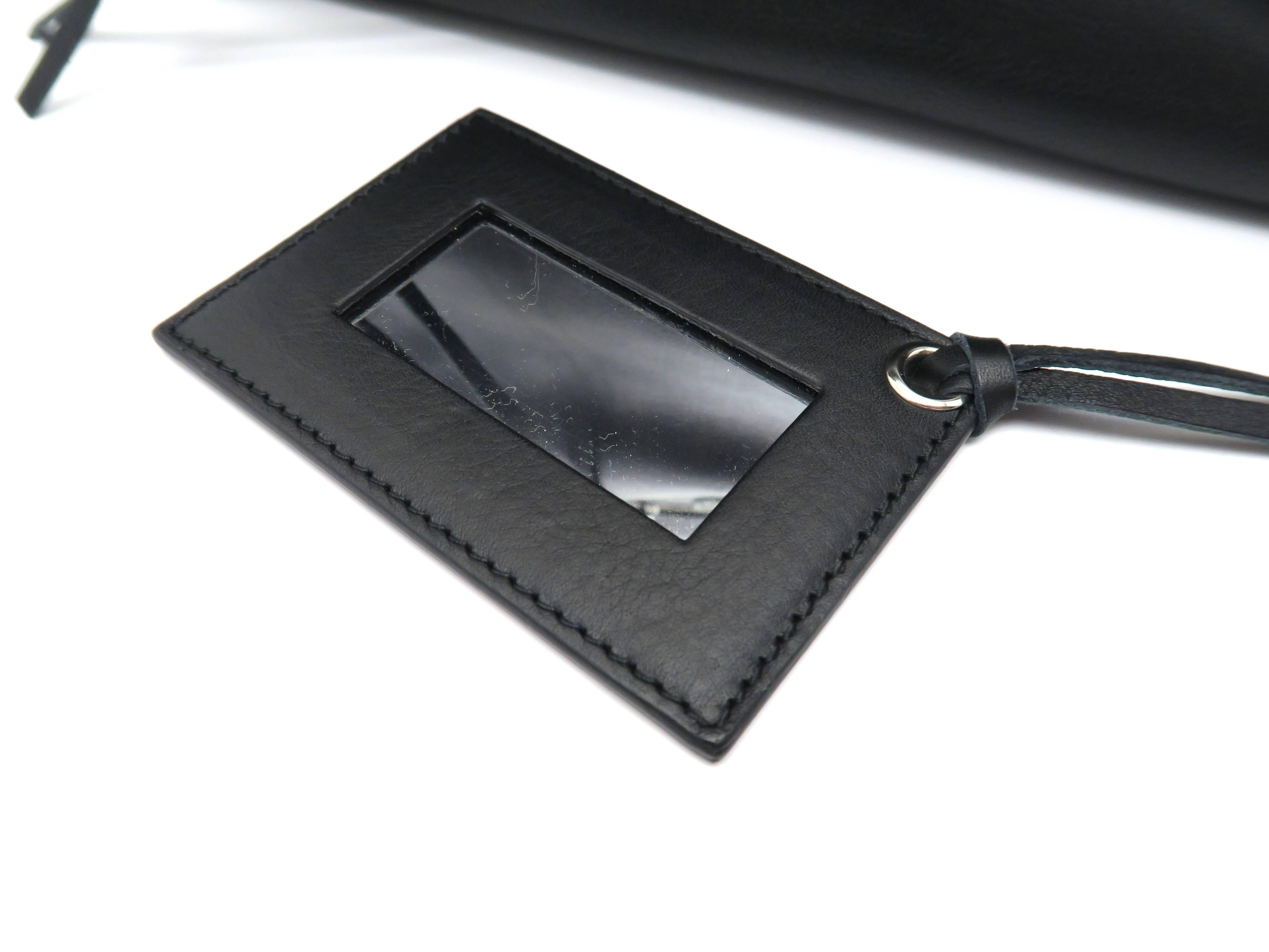 Balenciaga Papier Zip Around Black Calfskin Leather Tote Bag For Sale 1