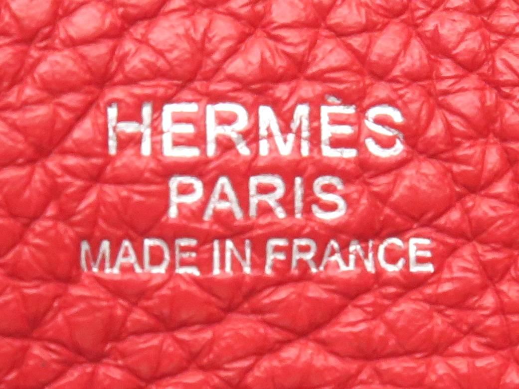 Women's Hermes Lindy 30 Rouge Garance Taurillon Clemence Leather Shoulder Bag