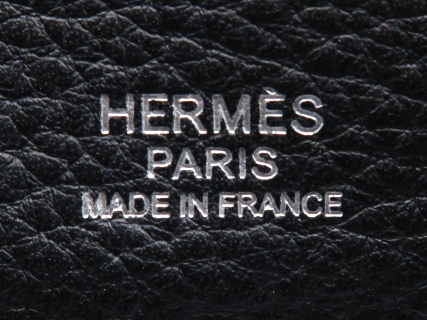 Hermes So Kelly Etain Taurillon Clemence Leather Silver Metal Shoulder Bag 2