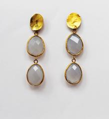 RAM Chalcedony Stones Earrings