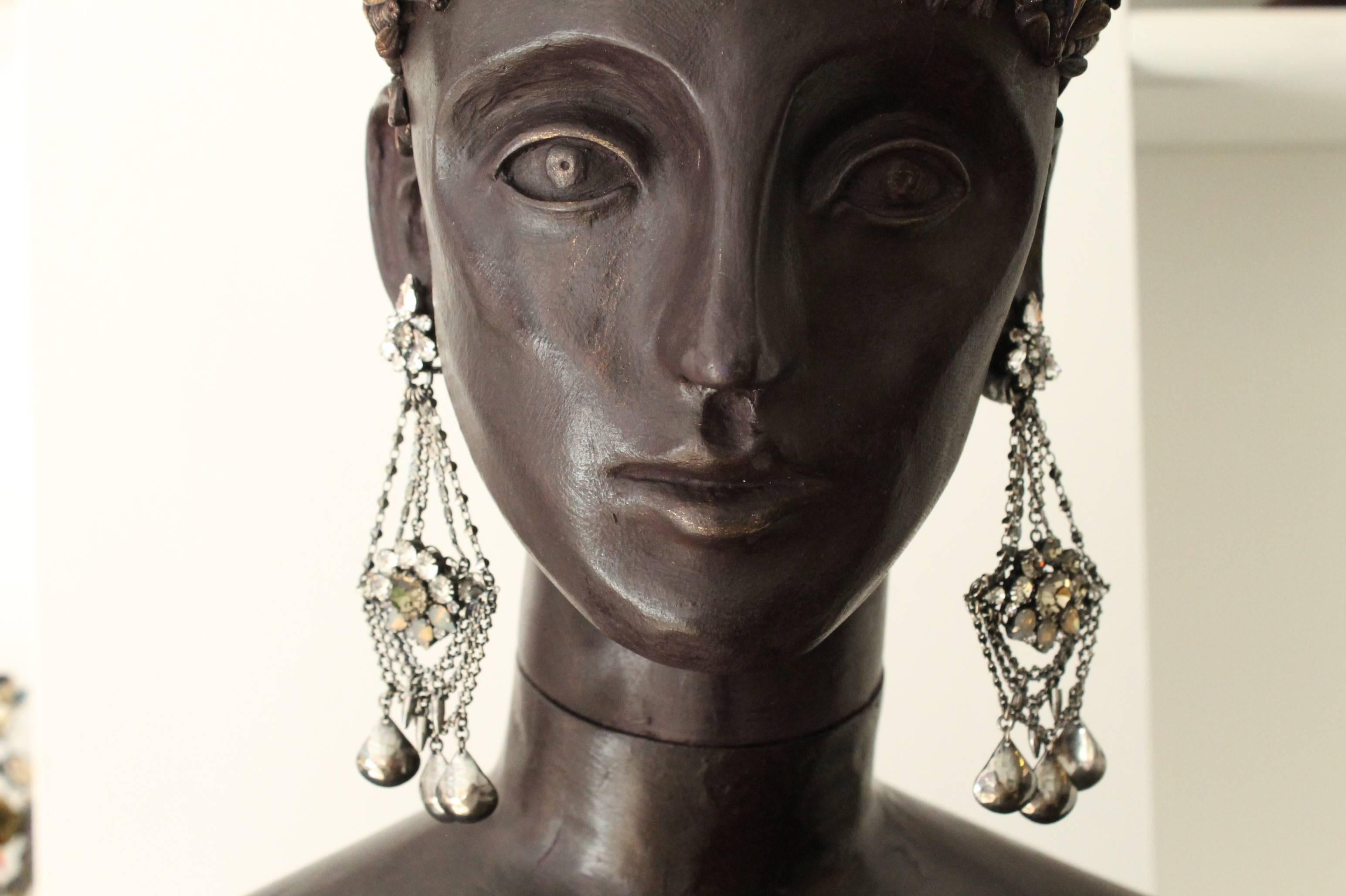 21st Century Modern Chandelier Earrings by VICKISARGE In New Condition In LONDON, GB