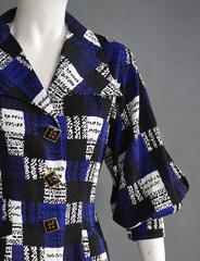 CHRISTIAN LACROIX Graphic Print Pique Shirt Style Dress