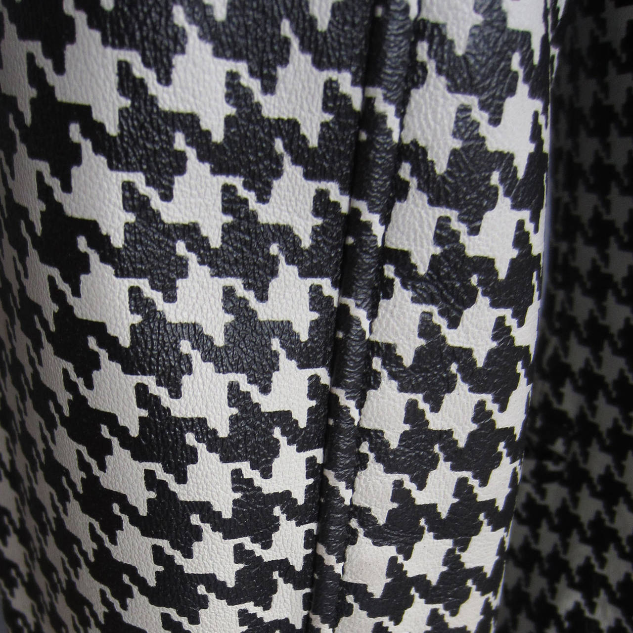 CHRISTIAN DIOR Houndstooth Leather Jacket 1