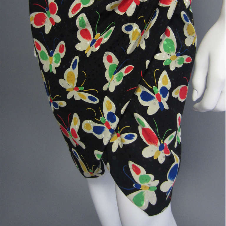 EMANUEL UNGARO Silk Print Two Piece Ensemble In Excellent Condition In New York, NY
