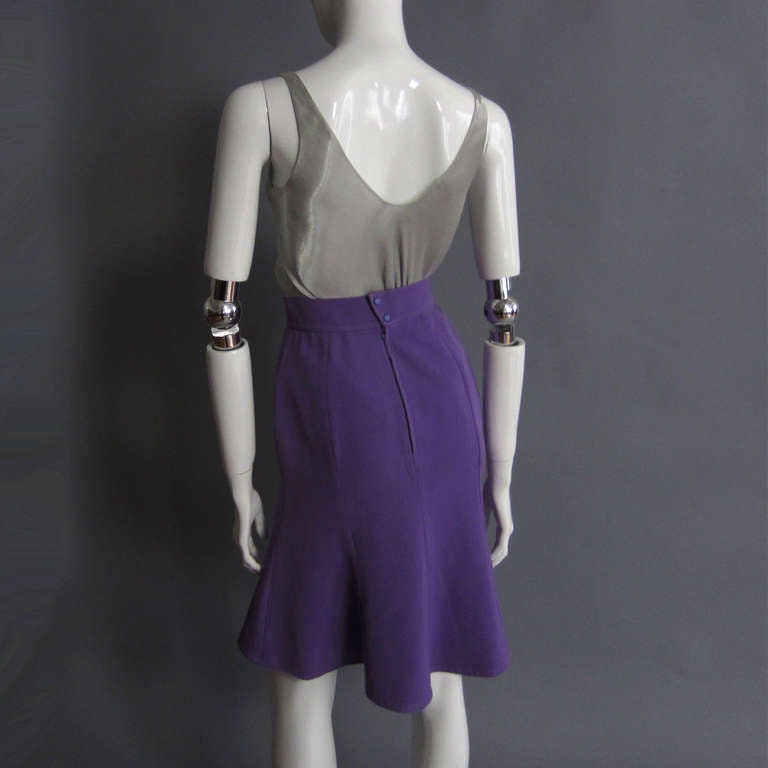 THIERRY MUGLER Fitted Pencil Skirt In Excellent Condition For Sale In New York, NY