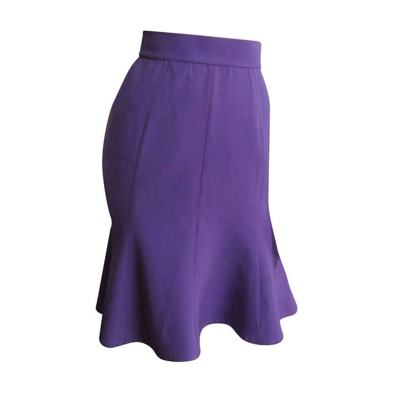 THIERRY MUGLER Fitted Pencil Skirt For Sale