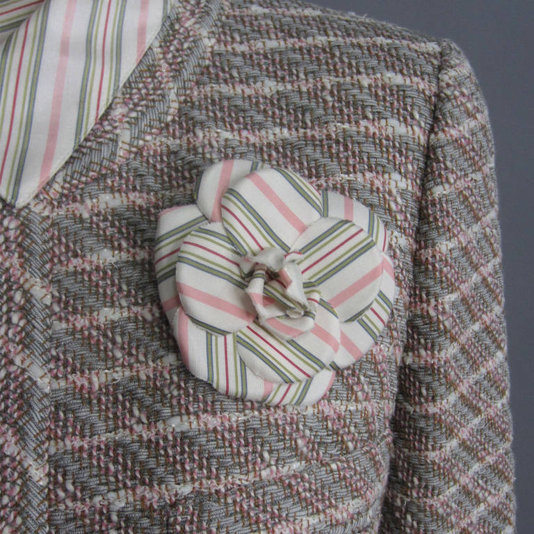 2003 CHANEL Spring Collection 3 Piece Tweed Suit In Excellent Condition In New York, NY