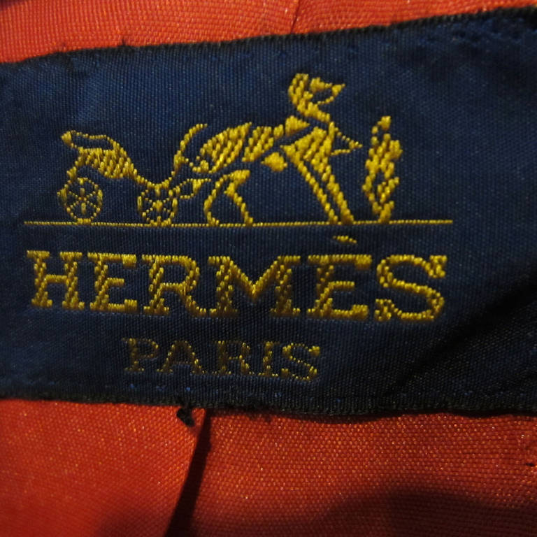 HERMES Black Wool Riding Style Jacket For Sale 6