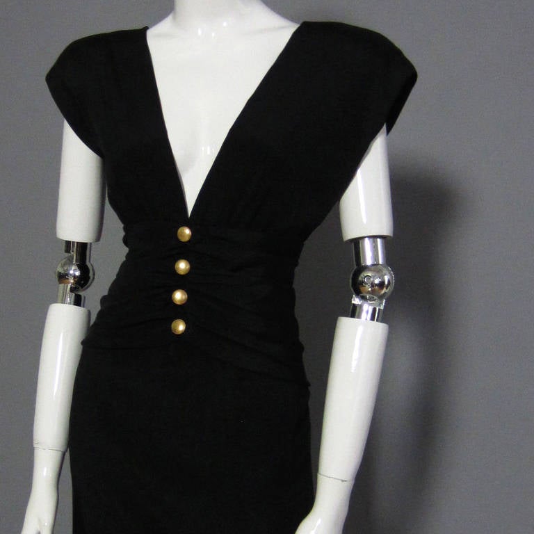 CAROLYN ROEHM Little Black Cocktail Dress