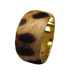 DOLCE & GABBANA Leopard Pony Hair Bangle