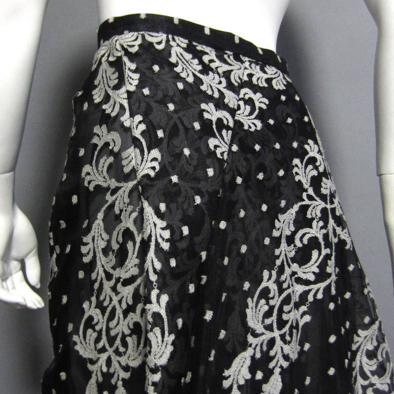 CHRISTIAN LACROIX Lace and Tulle Full Skirt with Matching Shrug 2