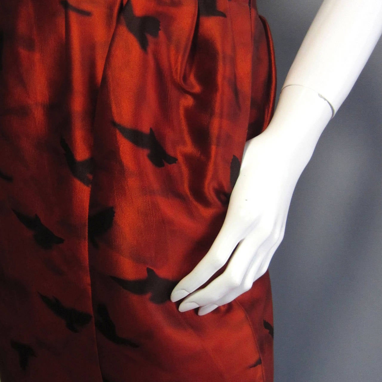 ROCHAS Pre Fall 2006 Silk Print Dress with Embroidery Detail For Sale 1