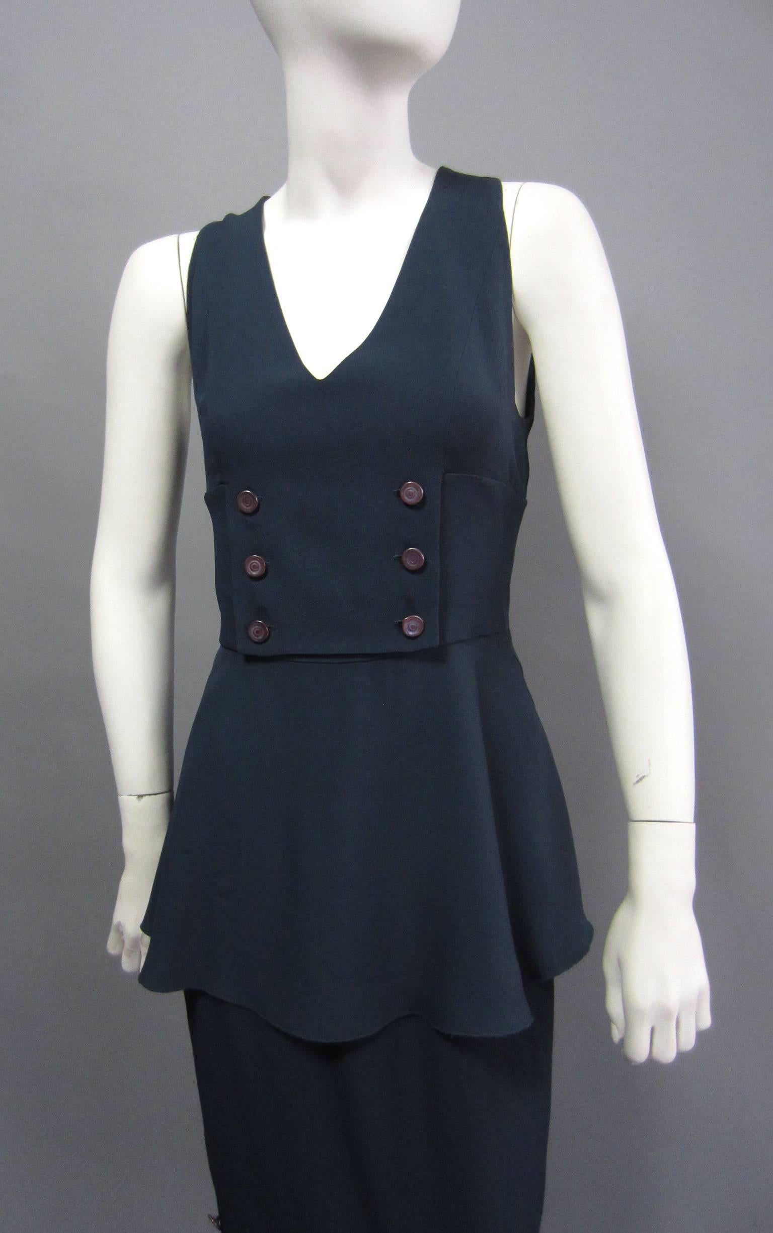 Women's CHLOE 3 piece Ensemble with Jacket, Top & Skirt with Button Detail For Sale