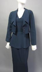 CHLOE 3 piece Ensemble with Jacket, Top & Skirt with Button Detail