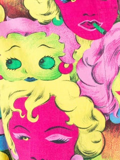 1991 GIANNI VERSACE Pop Art Marilyn Betty Boop shirt