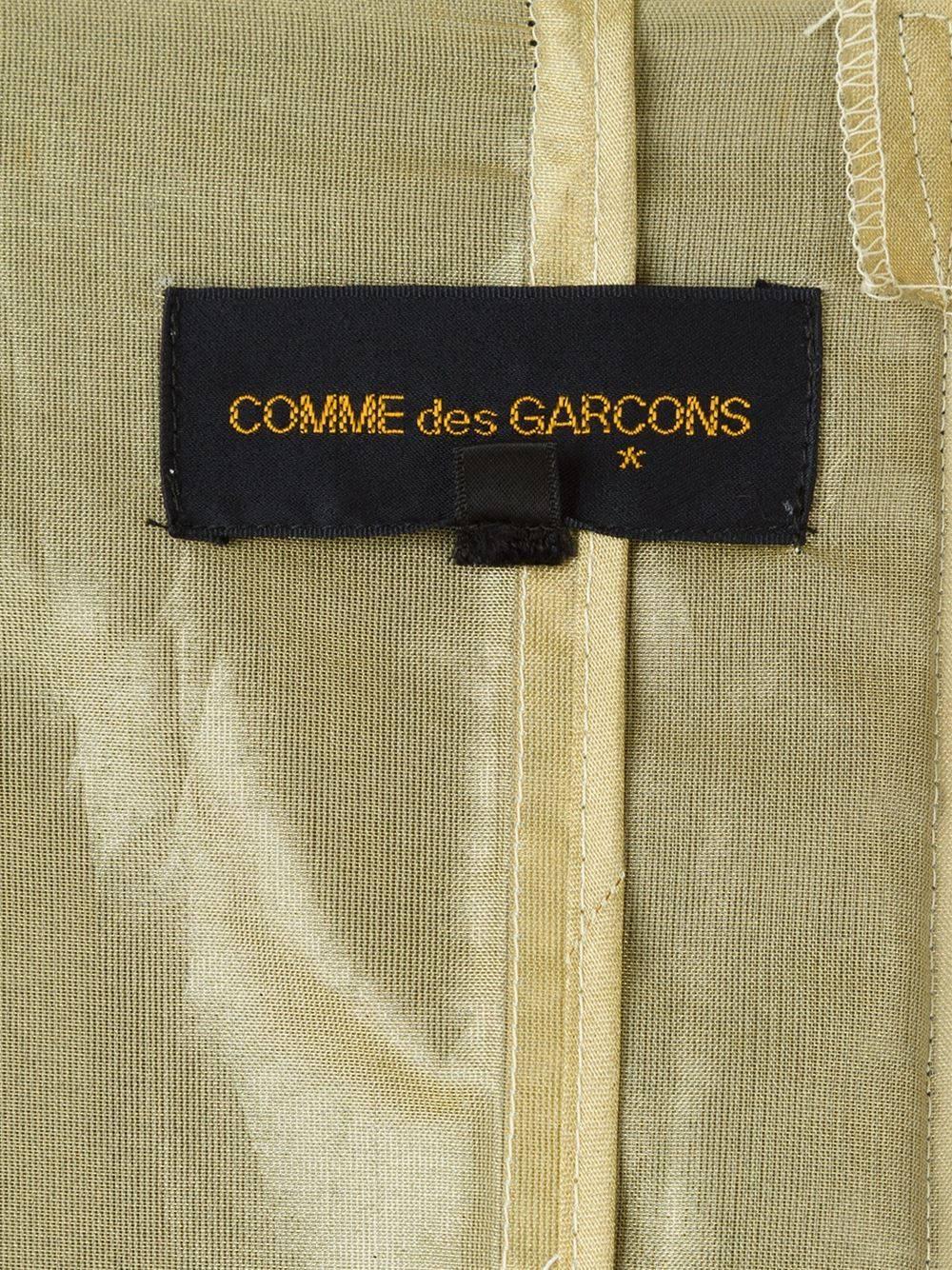 1997 COMME des GARÇONS Rei Kawakubo black and gold layered coat jacket 1