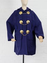 1980's MOSCHINO medal embellished light coat