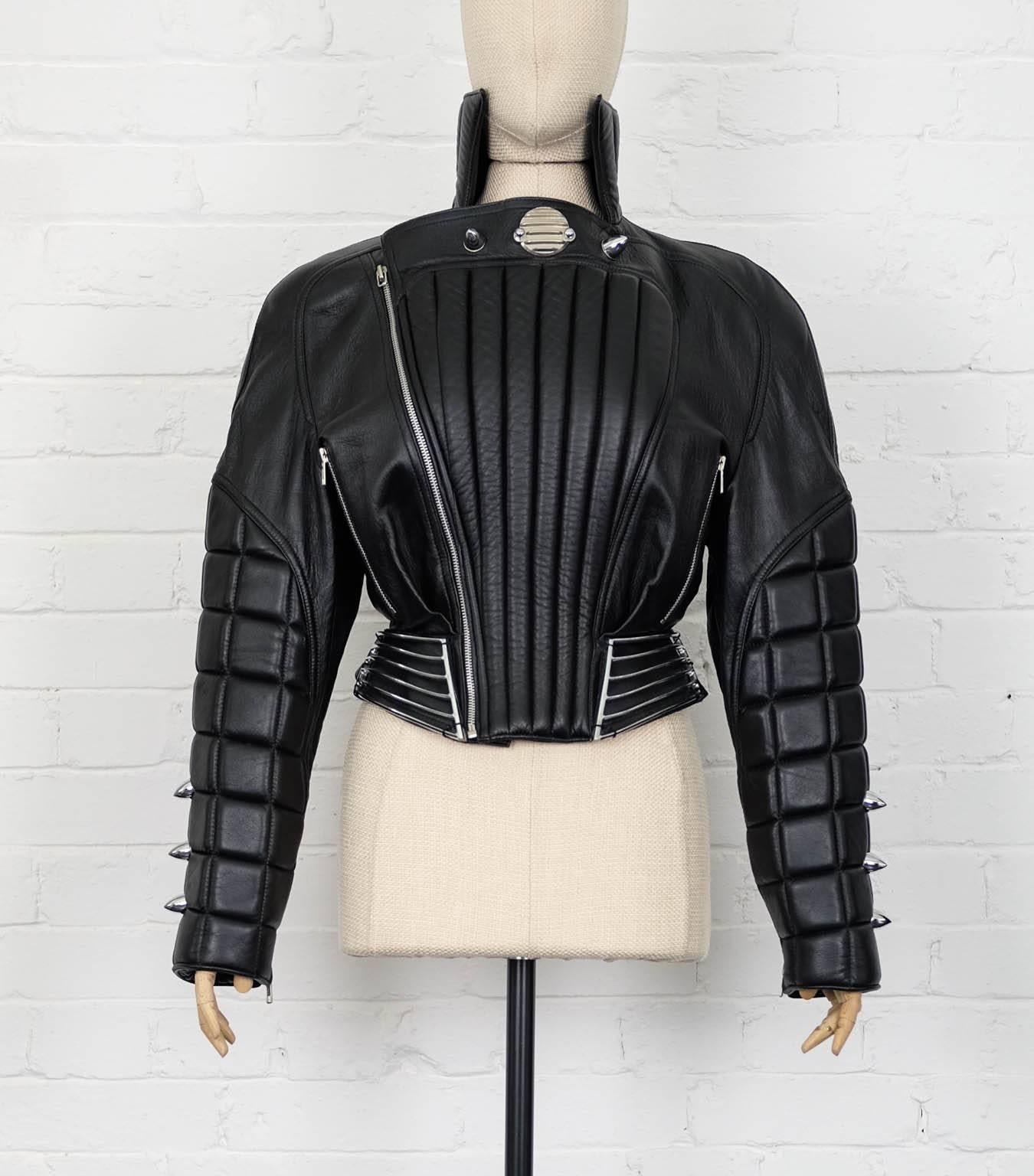 thierry mugler leather jacket