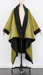 JEAN PAUL GAULTIER VINTAGE  felt velvet shawl wrap coat