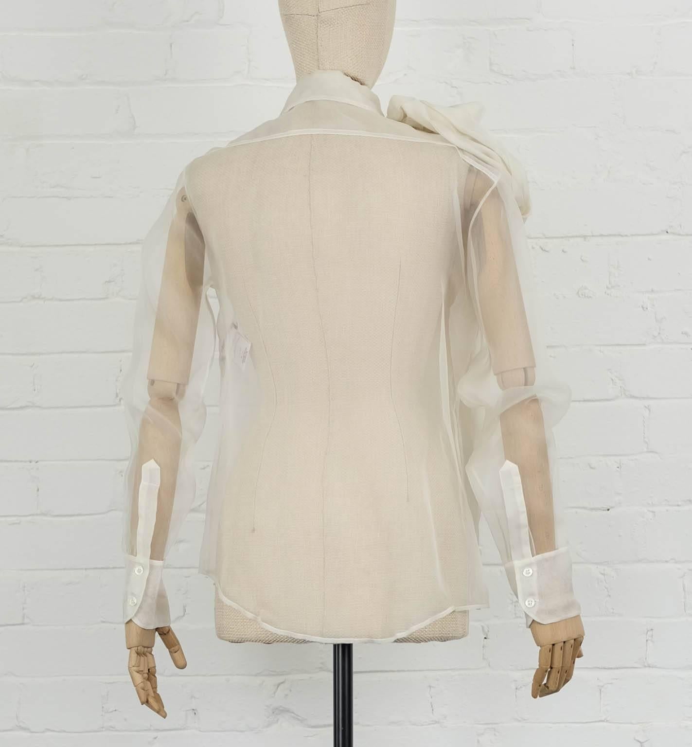 john galliano bow silk tank