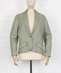 2000s CHRISTIAN DIOR by John Galliano perforated snakeskin effect leather jacket