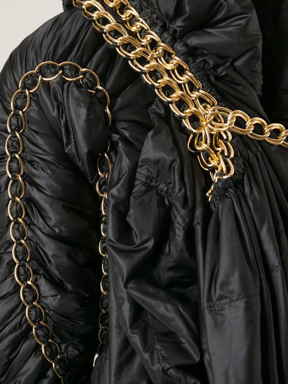 Women's 2009 JUNYA WATANABE-COMME DES GARÇONS  runway draped chain coat For Sale