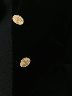 Black cotton Gold Label velvet jacket from VIVIENNE WESTWOOD
