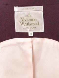 Aubergine wool 'Gold Label' jacket from VIVIENNE WESTWOOD