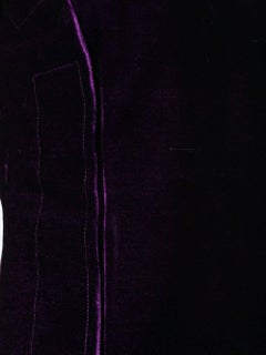 2000s Martin Margiela velvet dress with side velcro openings