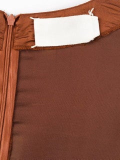 1990s Martin Margiela copper 'Inside Out' dress