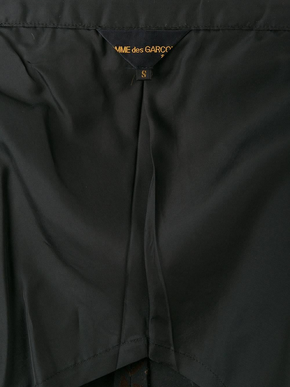 Fall 1996 Comme des Garçons flocked velvet top kimono In Excellent Condition For Sale In London, GB