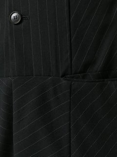 1992 pinstripe sleeveless coat