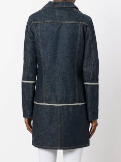 1997 Helmut Lang denim Coat large cuffs