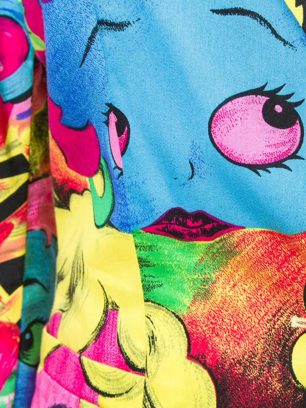 Women's 1991 GIANNI VERSACE Pop Art Marilyn Betty Boop blazer jacket For Sale